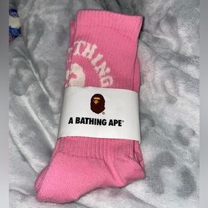 Pink Bape socks